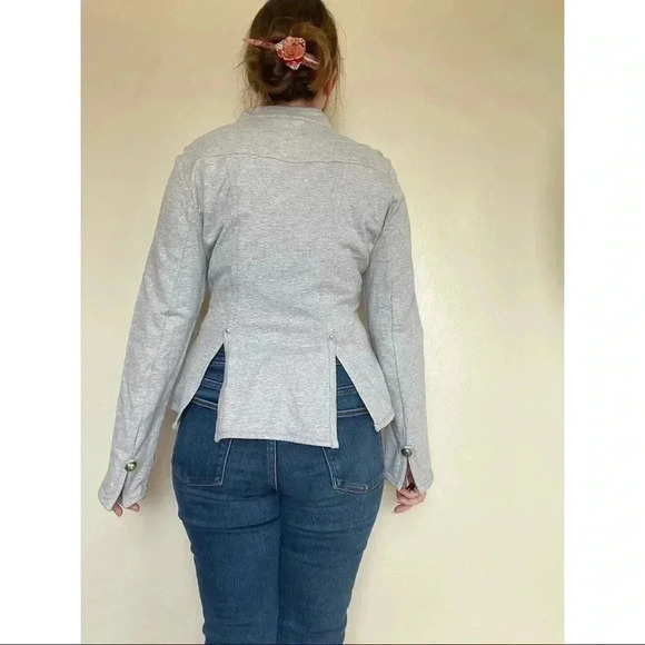 Gray Army Style Jacket - Picture 3 of 4